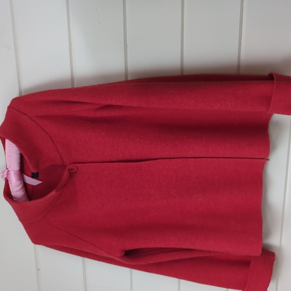 Wool blend jacket (dark salmon), size L( approximately) - Picture 1 of 4
